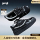 共跡gongji 2025夏季新款厚底增高板鞋方頭網(wǎng)面休閑鞋老爹鞋運動(dòng)鞋女鞋 深邃黑 38 (240mm)