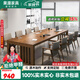 果漫（Goomer）實(shí)木大書(shū)桌去客廳化家用會(huì )議桌大長(cháng)桌現代簡(jiǎn)約大板書(shū)桌會(huì )客辦公桌 單桌：120*70*75 板厚5CM 熱銷(xiāo)標準款