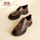 奧康男鞋春秋新款休閑皮鞋男牛皮商務(wù)男士皮鞋舒適防滑通勤工作鞋MT