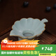 青澹汝窯知秋茶漏套裝茶葉過(guò)濾茶具配件景德鎮手工陶瓷汝瓷開(kāi)片禮盒裝 知秋茶漏【帶底座】  開(kāi)片可養 天青色
