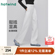 熱風(fēng)【商場(chǎng)同款】女士直筒寬松休閑褲2025年秋季新款闊腿西褲正裝長(cháng)褲 04白色 M