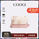 COOGI包包女款輕奢品牌女士單肩包女斜挎包女情人節生日禮物送女友老婆 粉色