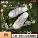MIO米奧2025春季芭蕾風(fēng)休閑板鞋珍珠裝飾優(yōu)雅運(yùn)動(dòng)鞋設(shè)計(jì)舒適女鞋單鞋 金色-半拖 39