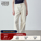 Teenie Weenie小熊女裝秋季簡(jiǎn)約休閑松弛闊腿褲長(cháng)褲時(shí)尚韓版寬松褲 白色 L (170)