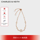 CHARLES&KEITH六芒星之夜太陽(yáng)星手鏈女生日禮物CK5-12120340 Rose Gold玫瑰金色 1個(gè)