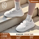 ASH【明星同款】新款I(lǐng)MPULS松糕增高休閑鞋運動(dòng)板鞋真皮厚底小白鞋潮 白色（魔術(shù)貼） 36