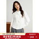 獨束大碼女裝UPF50+防曬皮法式小衫2025春季新品通勤防曬衣襯衫 云朵白 XL (尺碼：3)