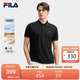FILA 斐樂(lè )官方領(lǐng)航POLO短袖t恤2025年夏季時(shí)尚休閑涼感上衣男子針織衫
