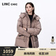 金羽杰2024年冬季新品鴨絨加厚輕保暖羽絨服女短款黑金面包服Y24802347