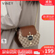 viney新款斜挎包包女包品牌水桶包輕奢單肩生日禮物送女友老婆 【咖啡色】實(shí)用高級感洋氣鏈條包