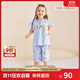 英氏（YEEHOO）兒童套裝春夏居家服寶寶衣服可愛(ài)萌寵童趣 輕薄紫110CM