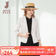 經(jīng)典故事（JANE STORY）粉色西裝外套女春秋2025新款通勤氣質(zhì)高級感休閑七分袖西服薄款 U03米杏色 M