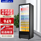 新飛（frestec）展示柜冷藏酒水飲料冰柜雙開(kāi)門(mén)商用冷柜水果蛋糕冷藏保鮮柜超市直冷玻璃門(mén)大容量便利店立式啤酒柜 單門(mén)下機風(fēng)冷無(wú)霜【218L無(wú)燈箱】