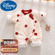 迪士尼（Disney）嬰兒連體衣新生兒衣服冬裝加厚保暖哈衣夾棉初生寶寶棉衣服秋冬款 平安果果夾棉連體 66cm 66碼建議3-6個月10斤-13斤cm