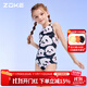 洲克（ZOKE）競速運動(dòng)訓練競技泳衣女親子裝兒童熊貓泳衣姐妹裝 黑白粉小熊花 140cm -64-55（14）
