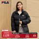 FILA 斐護科技|斐樂(lè )官方情侶羽絨服2025冬季新款寬松兩面穿立領(lǐng)外套 正黑色-BK L 175/96A/L