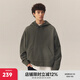 CHINISM CH赤塵重磅480G美式連帽衛衣男美式休閑簡(jiǎn)約寬松帽衫情侶上衣 綠色 XL（建議140-170斤）