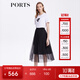 PORTS寶姿商場(chǎng)同款春夏新款女裝半身長(cháng)裙LM8S068MLN006 黑色 S (4)