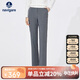 Navigare意大利小帆船女士休閑西裝褲通勤直筒長(cháng)褲2332073502 灰 XL 