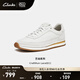 Clarks其樂(lè )女鞋休閑鞋時(shí)尚潮流小白鞋舒適運動(dòng)鞋輕便緩震跑步鞋健步鞋 白色-261589694 37