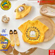 G.DUCKKIDS品牌正品夏季嬰兒包屁衣純棉寶寶三角哈衣新生兒爬服夏天嬰兒衣服 官方旗艦加菲貓包屁衣+帽子+襪子三件套 90 均碼