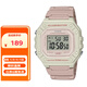 卡西歐（CASIO）手表復(fù)古小方塊防水學(xué)生運(yùn)動(dòng)電子表男女情侶夜光腕表W-218HC-4A2