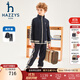 哈吉斯（HAZZYS）品牌童裝男女童套裝春季新款柔軟彈力防風(fēng)保暖時(shí)尚立領(lǐng)套裝 藏藍 165cm