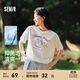 森馬（Semir）短袖t恤女中長款寬松上衣海洋精靈印花2025夏新款涼感抑菌套頭衫 漂白10007 L 165/88A