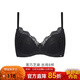 怡倩內衣女小胸聚攏收副乳防下垂上托胸罩 性感不空杯薄款文胸 黑巧芝麻  75B