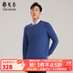 雅戈爾（YOUNGOR）羊毛衫男V領(lǐng)羊毛駝絨混紡羊毛衫手感柔軟蓬松保暖 淺藍VYTR639997IVA L (105)
