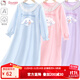 Hello Kitty玉桂狗女童睡裙春裝2025新款洋氣兒童家居服中大童睡衣長(cháng)袖秋童裝 藍色 160