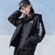 阿迪達斯（adidas）外套女秋季新款梭織透氣防風(fēng)衣連帽運動(dòng)寬松休閑女棒球服 H07842  M 110-120斤