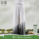 日著(zhù)（rizhuo）原創(chuàng  )設計女褲2025秋季新款小眾高級休閑顯瘦直筒寬松牛仔褲子 跡白 M
