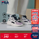FILA斐樂(lè )兒童童鞋跑步鞋2025年冬季新款男女小童加絨保暖復古鞋 黑/冰蘭花粉-BS 32