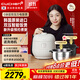 酷晨（CUCHEN）電飯煲韓國原裝進(jìn)口0涂層不銹鋼5升5-8人IH立體加熱雙壓力電飯鍋電壓力鍋無(wú)涂層內膽B(tài)rain聰明煲