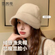 雪茜曼帽子女款秋冬時(shí)尚顯臉小簡(jiǎn)約保暖漁夫帽時(shí)裝帽鴨舌護耳八角帽盆帽