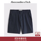 Abercrombie & Fitch【百搭多口袋】男裝25夏季美式百搭通勤寬松西裝短褲128-5037 深海軍藍 32 W(180/82A)