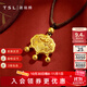 謝瑞麟（TSL）黃金項鏈古法金系列鎖包福字足金鎖骨套鏈YS724 7.1g 計價(jià)類(lèi)（工費1300元）