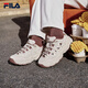 FILA 斐樂(lè )官方女鞋MUFFIN摩登運動(dòng)鞋2025冬新款松餅鞋時(shí)尚休閑鞋 泡沫白/雨朦灰色-WR 36.5