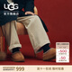 UGG春季男士簡(jiǎn)約純色平底塔斯曼一腳蹬懶人毛毛鞋5950CHE|栗色41