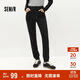 森馬（Semir）森柔|牛仔褲女冬季修身抓毛小腳褲顯瘦休閑潮流長(cháng)褲103724124010