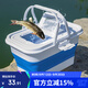 臻佑（Grsaed）多功能釣魚(yú)桶可折疊便攜加厚洗車(chē)桶大容量活魚(yú)桶戶(hù)外水桶藍13L