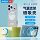 ROCK手機殼適用于蘋(píng)果17promax磁吸哆啦A夢(mèng)【磁吸氣囊支架套裝】保護殼iphone17可愛(ài)全包保護套防摔 灰【百寶袋套裝】3D公仔磁吸支架+殼 iPhone 17 promax