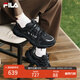 FILA 斐樂官方男鞋貓爪6老爹鞋復(fù)古運動鞋子2025夏新款黑色休閑鞋男 黑/影黑灰-BD 42