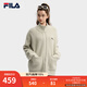 FILA 斐樂(lè )官方情侶款編織衫2025冬新款時(shí)尚休閑寬松拉鏈毛衣開(kāi)衫 燕麥色-BG S 165/88A/S