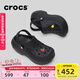 卡駱馳（CROCS）貝拉洞洞鞋沙灘鞋包頭女鞋厚底拖鞋|210062 黑色-001(含智必星） 37 (230mm) 38