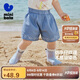 迷你巴拉女童短褲夏季寶寶莫代爾柔軟牛仔輕薄透氣褲子