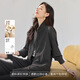 韓都衣舍【云感暖絨含綿羊毛桑蠶絲】輕時(shí)尚通勤兩件套2025秋款女套裝