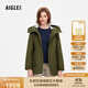 AIGLE艾高棉服秋季MTD防風(fēng)防雨透汽SORONA舒適保暖時(shí)尚外套女士 軍綠 BE571 M (38) (165/88A)
