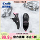 喬丹女童棉鞋兒童冬季革面加絨跑鞋小童運動(dòng)童鞋 黑色/氫氣粉 33